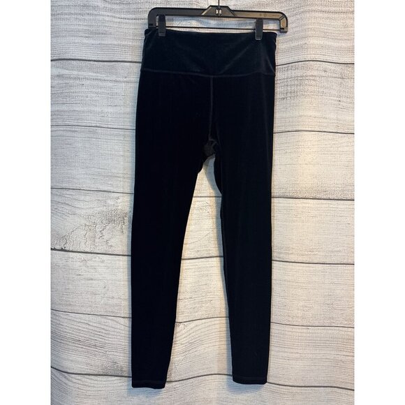 Athleta Black Velvet Elation Tight Leggings Size M - Picture 1 of 4